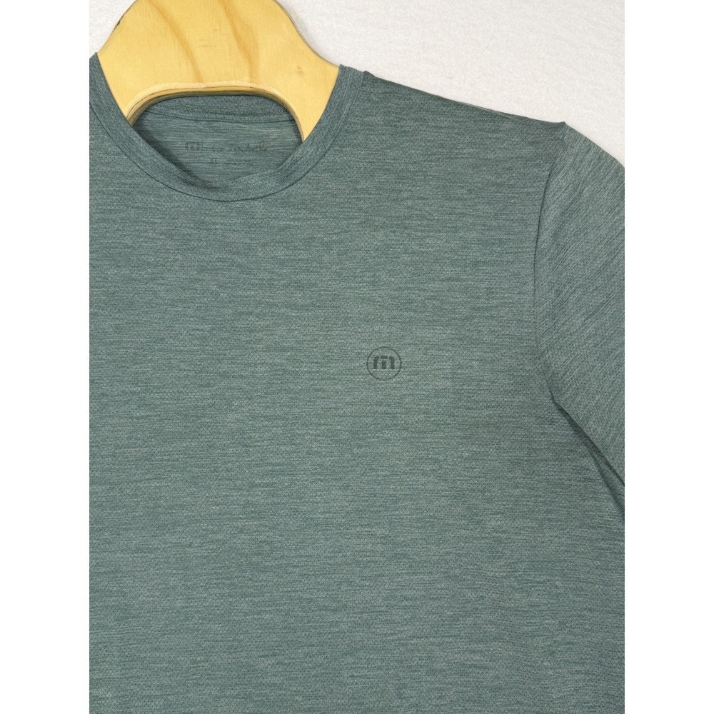 TravisMathew Scenic Vista T-Shirt Men XL Green Heathered Short Sleeve Activewear - Picture 3 of 8